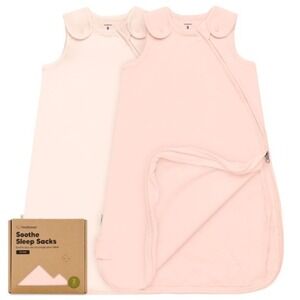 KeaBabies Soothe Sleep Sacks 2-Pack Organic Pink 0 3 6 Mos Soft Girl NWT